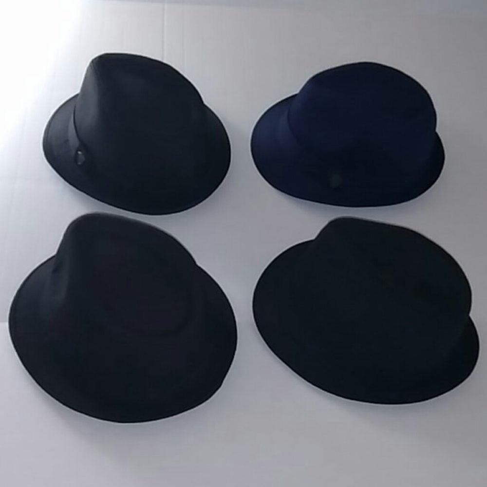 Four Men's Fedoras 100% Cotton